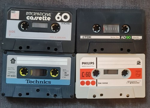 Used blank tapes - 4x,