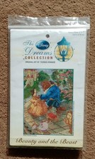 DISNEY BEAUTY AND THE BEAST CROSS STITCH KIT THOMAS KINKADE ARTWORK