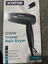 STATUS 1200W Travel Hair Dryer Foldable Handle