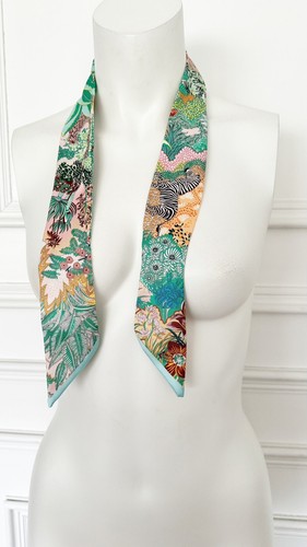 Green scarf ladies zebra - green,