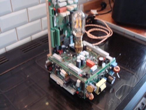 Computer pcb upcycled lamp - pcb,