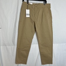 Zara Carrot Fit Kahki Pants