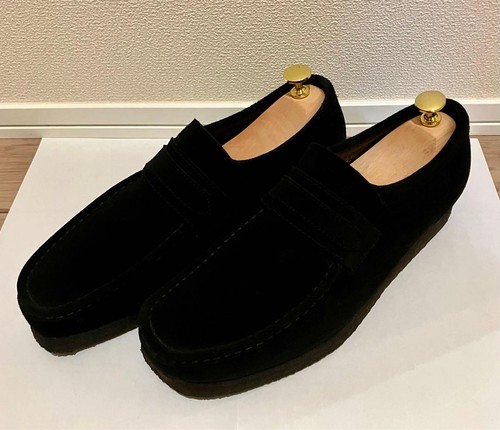 Clarks wallaby loafers - clarks, black