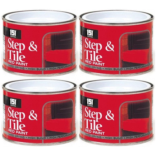 Step tile red paint 180ml - red, x4