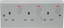 Switched Socket with Back Box