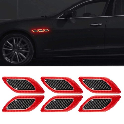 6pcs red carbon fiber car - 3d,
