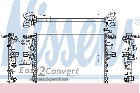 Nissens radiator for iveco - for,