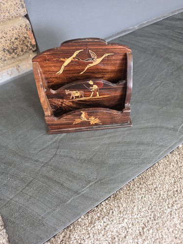 Vintage wooden marquetry - wooden,