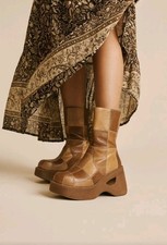 VTG 90s Y2K Patchwork Platform