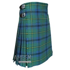 Johnstone Ancient Tartan Kilt - 8 Yard Kilt For Men - Ideal For Highland Games