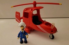 Postman Pat SDS Helicopter PAT 3 & Figure - VGC - Combine Postage -