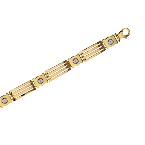 Ladies gold screw bracelet - ladies,