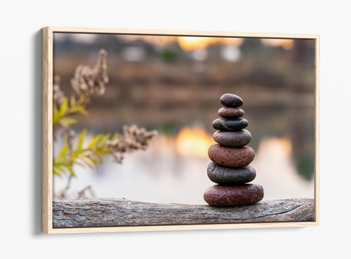 Brown zen stones stacked - zen,