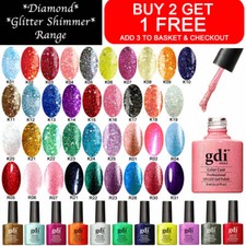 GDI NAILS - DIAMOND GLITTERS UV LED SOAK OFF GEL NAIL POLISH - UK SELLER