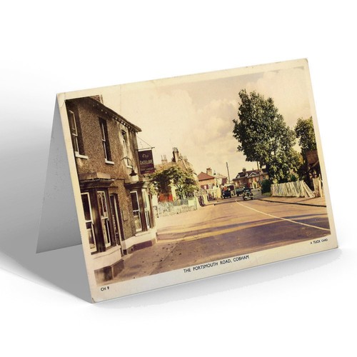 Greeting card vintage surrey - -,