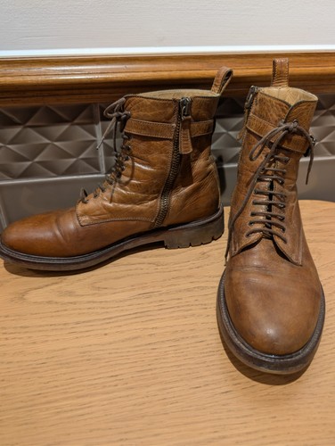 Belstaff brown leather zip - leather,