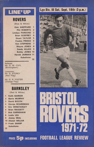 Football programme bristol - programme,