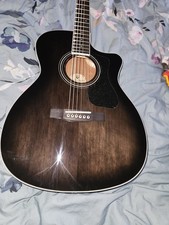 Guild OM 260CE Deluxe Trans Black