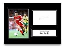 Ian Rush Signed A4 Photo
