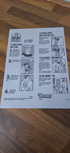 Bionic man instructions - instructions,