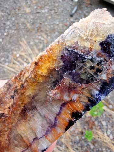 Blue john fluorite crystal - john,