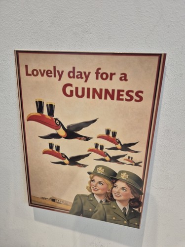 Guinness vintage metal sign - guinness,
