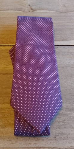 Tie rack purple spotty - tie,