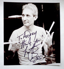 Charlie Watts Signed Photo