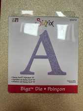 SIZZIZ BIGZ SASSY SERIF LETTER / INITIAL A  thick die , discontinued design