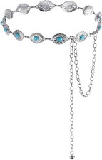 Turquoise Concho Western Belt