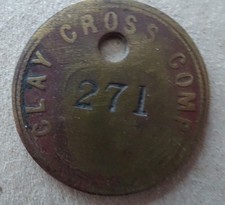 COLLIERY MINING  CHECK  CLAY CROSS COMPANY 271 NORTH DERBYSHIRE AREA