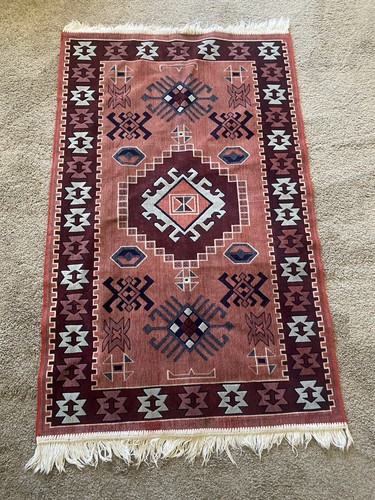 Vtg handwoven turkish kilm - vtg,