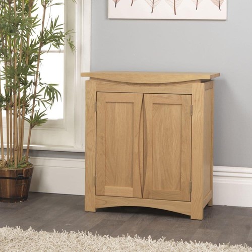 Solid oak printer cupboard - oak,