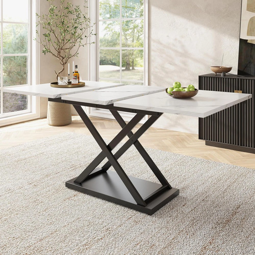 Modern extendable dining table - modern,
