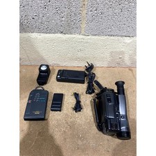 Vintage Sanyo VM-EX30P 8mm Digital Camcorder Grey Auto Focus with/ Accessories