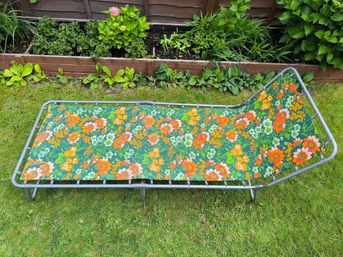 Vintage garden sun lounger - vintage,