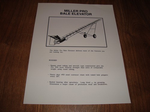 Miller pro bale elevator - bale,