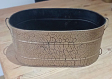 Pressed metal trough planter 35cm in length