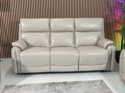 Torino cream leather - cream, sofa