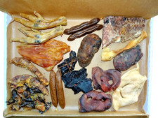 Natural Dog Treats Chicken Necks Feet Pork Liver Snouts Lamb  (Large letterbox)