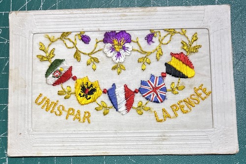Ww1 silk postcard - ww1,