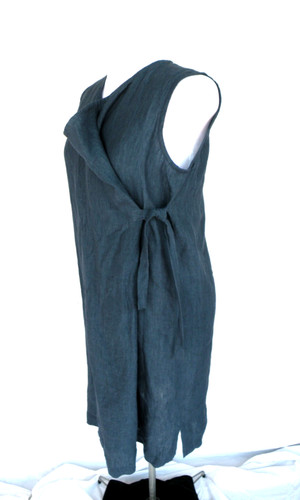 Shirin guild blue linen - , dress