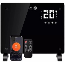 DONYER POWER 1000W Small Convector Heater Ultra-thin Wall-mounted & Freestanding