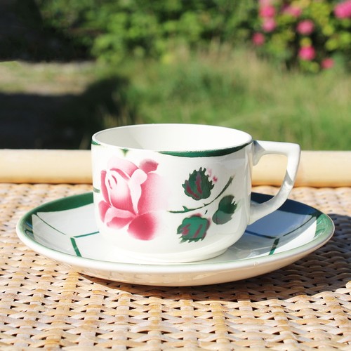 Antique coffee cup - +, /