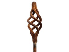Stake Rusty Spiral Raw Steel