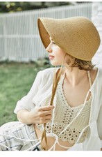 Retro Cute Straw Bonnet Cap