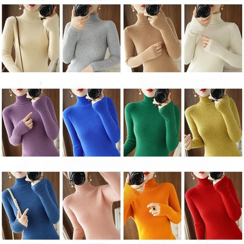 Women turtleneck pullover - women,