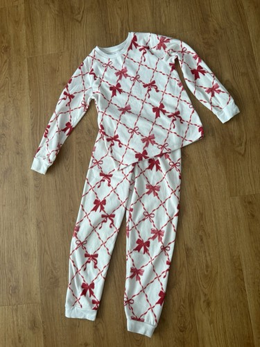 Girls white red bow - m, &