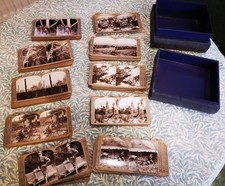 The Great War - 100 Stereoscopic 3D Cards and 55 - 1870's Cards Plus Viewer