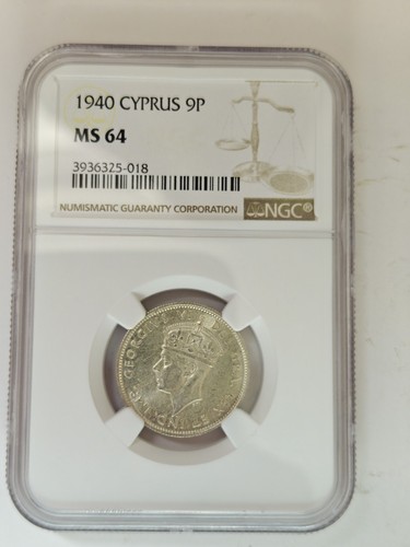 Cyprus 1940 nine piastres - 1940,